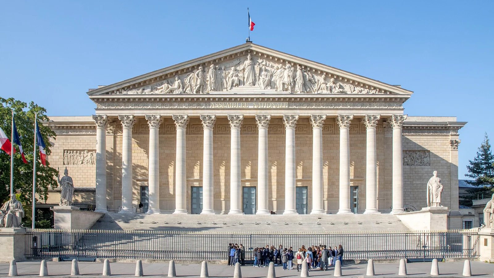 Le Palais Bourbon, siège de l'Assemblée nationale