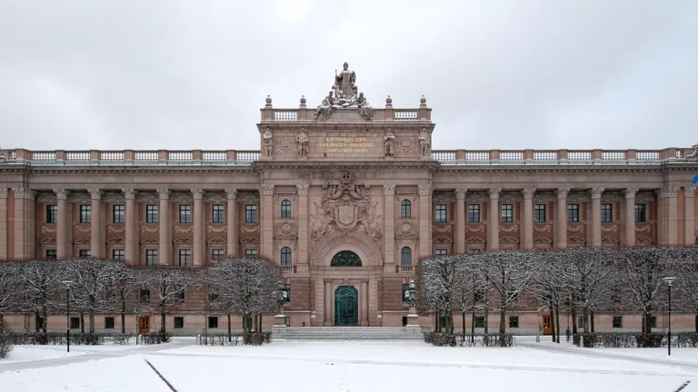 Le Riksdagshuset, siège du parlement suédois à Stockholm