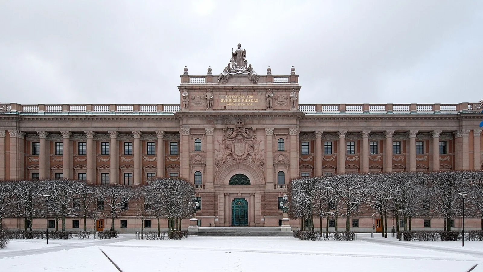 Le Riksdagshuset, siège du parlement suédois à Stockholm